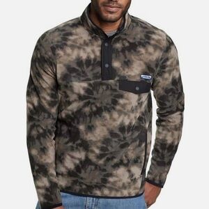 Eddie Bauer Men's Chutes Snap Mock Neck Fleece Pullover size Large
